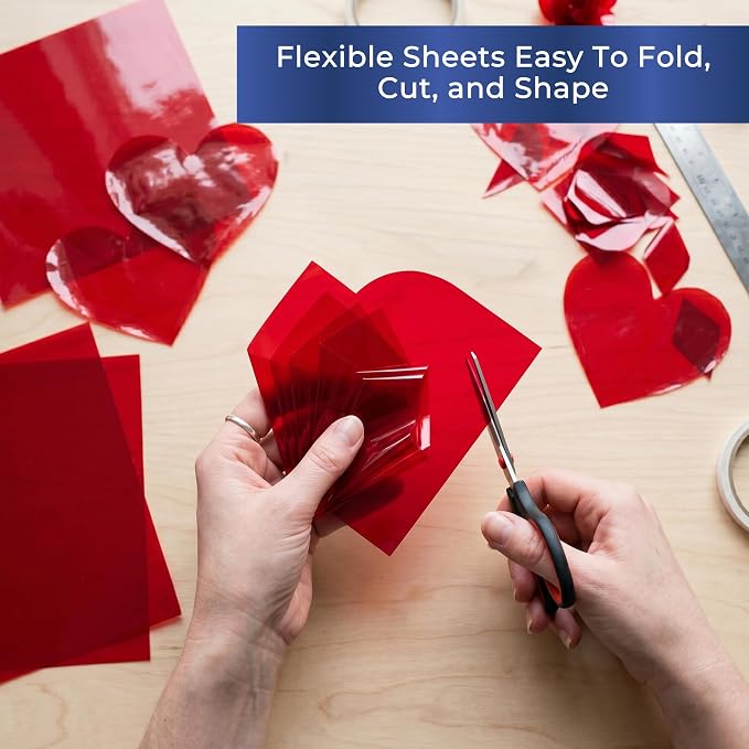 FIESTA WRAPS Red Cellophane Sheets 150-Pack