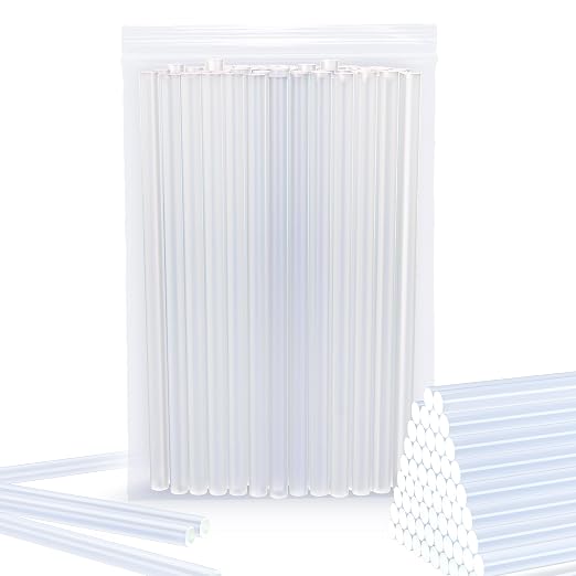 60 Count Premium Hot Glue Sticks 6" Long x 0.27" Diameter Mini Size Hot Melt