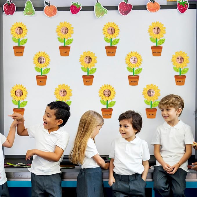 48 Set Sunflower Cutouts with Photo Space