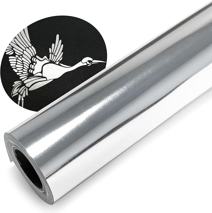 Silver Metallic Foil HTV Heat Transfer Vinyl Roll