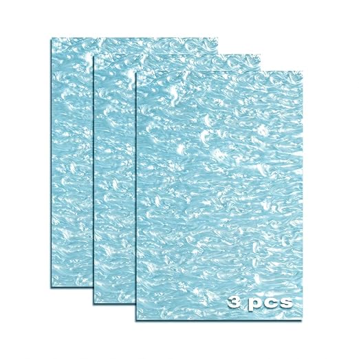 TOEPODO Pearlescent Ripple Cast Acrylic Sheets 1/8inch Thick Marble Acrylic