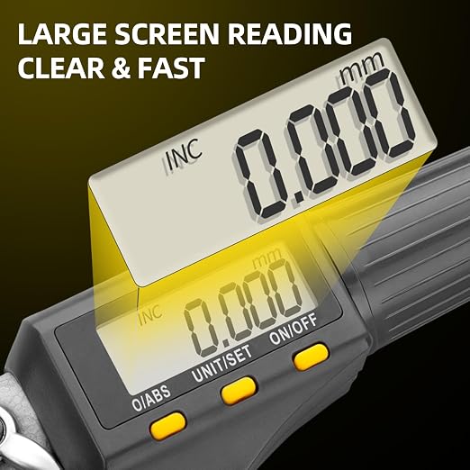 GRENPRO Digital Micrometer Measuring Tool, Professional Inch/Metric Precision
