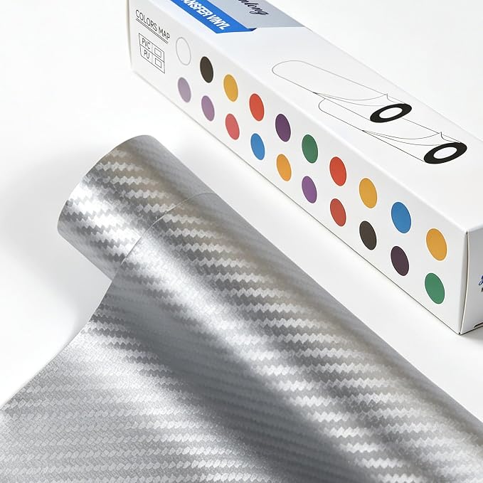 guangyintong Heat Transfer Vinyl Carbon Silver HTV Rolls, HTV Vinyl