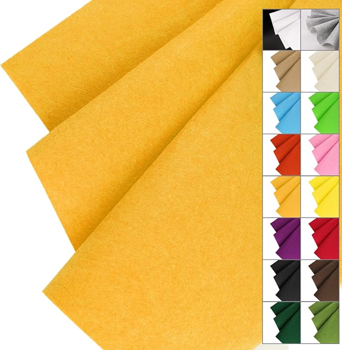 IONTACH 36" X 36" Stiff Felt Fabric 1.2mm Thick | Felt Sheet