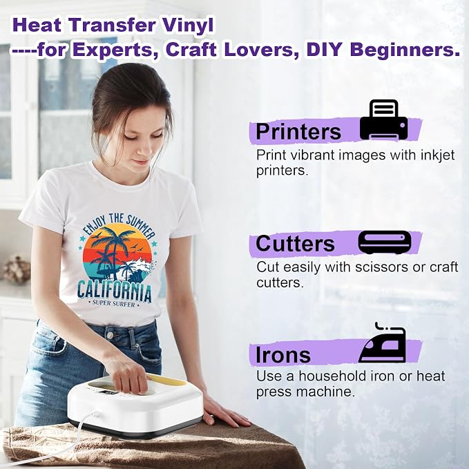 TECKWRAP Printable Heat Transfer Vinyl & Mask Sheets
