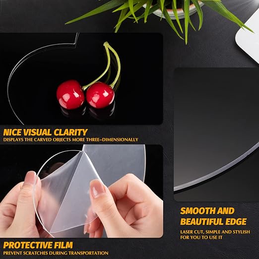 6 Pieces 2 mm Acrylic Sheet Transparent LED Film
