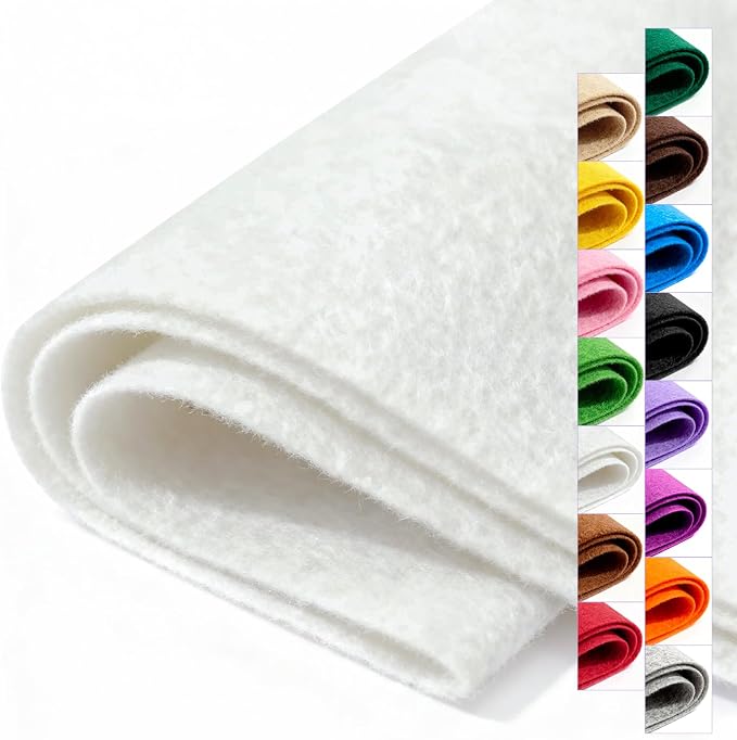 Felt Fabric 36'' X 36'' Large Felt Sheets Stiff Craft Felt by The Yard