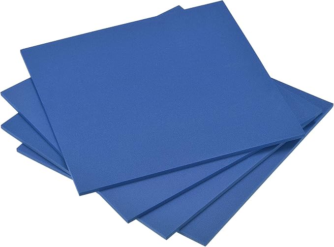 uxcell Blue EVA Foam Sheets 10 x 10 Inch 5mm Thickness