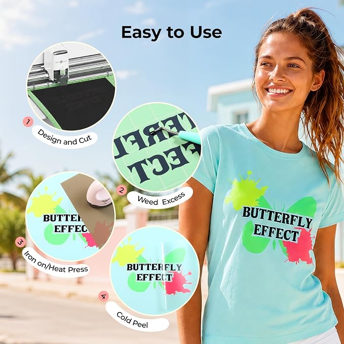 HTVRONT HTV Roll Heat Transfer Vinyl