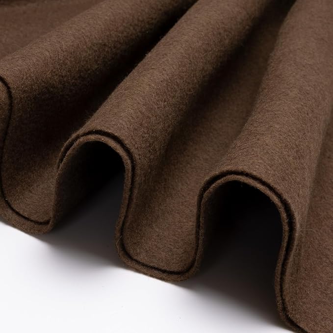 Chocolate Brown Fabric Sheet 36" X 36", 1.4mm Thick Large Soft Durable Flexible