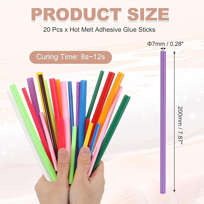 PATIKIL Hot Glue Sticks for Glue Gun, Dark Purple