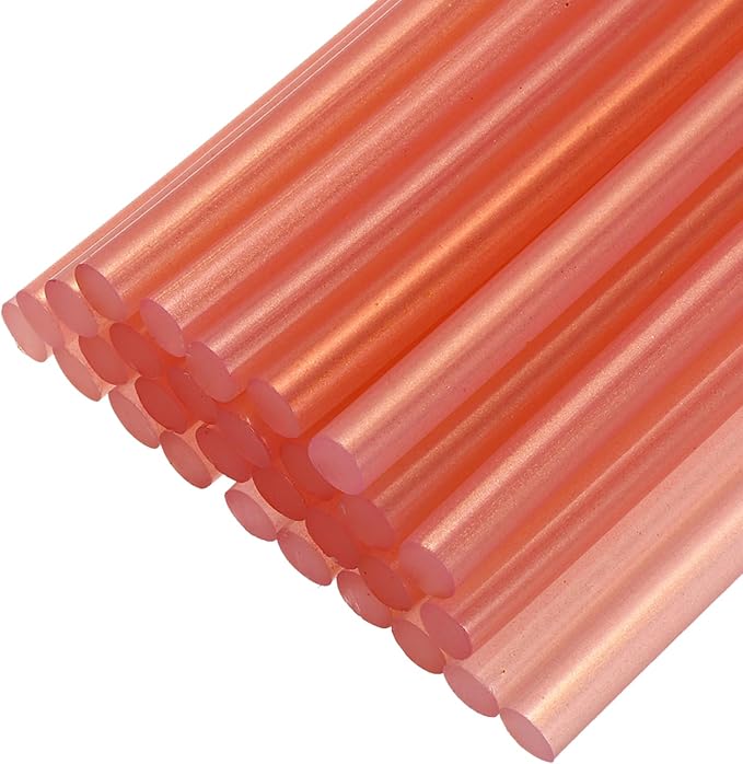 uxcell 30pcs 7mm x 100mm Mini Hot Glue Sticks
