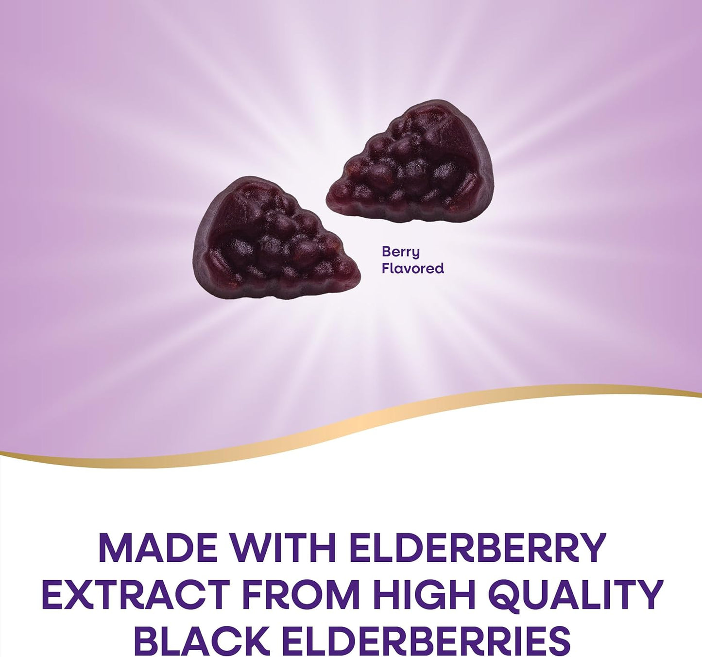 Nature's Way Sambucus Elderberry Immune Support Gummies for Kids & Adults* with Black Elderberry Extract, Vitamin C, Vitamin D3, and Zinc, 60 Gummies (Set of 3)