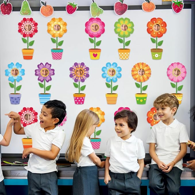 48 Set Flower Cutouts with Photo Space