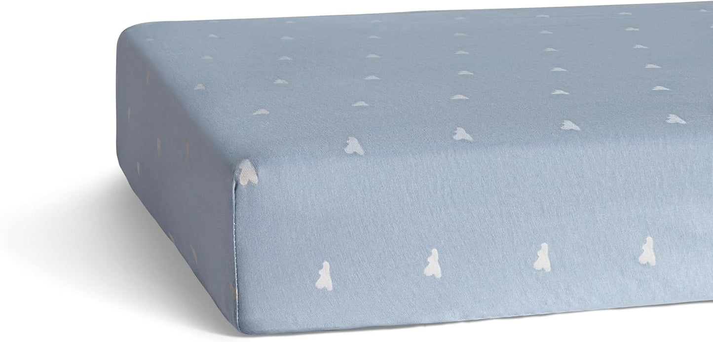 Parker Baby Soft & Durable Fitted Baby Crib Sheets | Snug Fit for Standard Crib Mattresses | Machine Washable, Fade-Resistant & Modern Nursery Designs