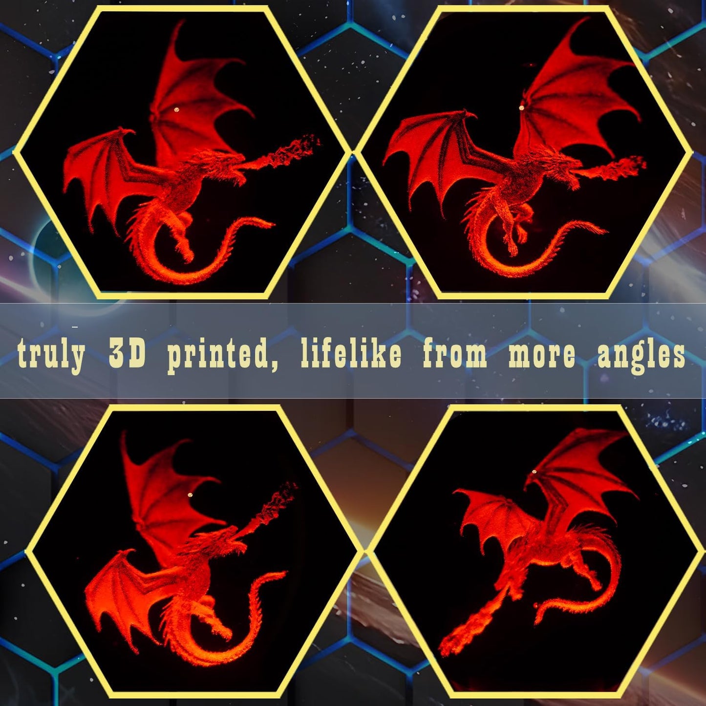 Dragon Night Light, 3.15 Inch (80mm) K9 Crystal 3D Lamp with Remote 16 Color for Birthday Xmas Cool Figurines Dragon Gifts for Room Decor Boys Girls