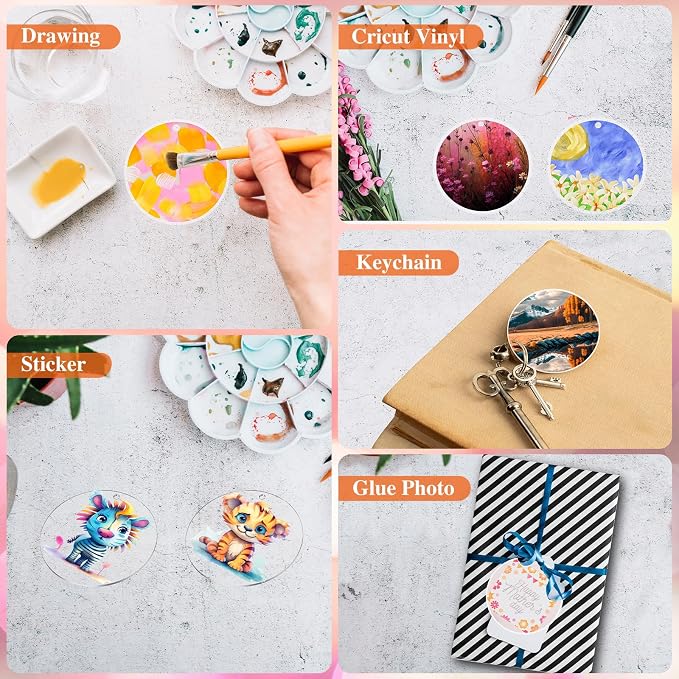 40PCS Acrylic Keychain Blanks, Tags and Craft