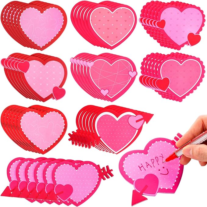 Eaasty 1080 Sheets Valentine's Day Heart Cutouts Paper Heart Cutouts Assorted