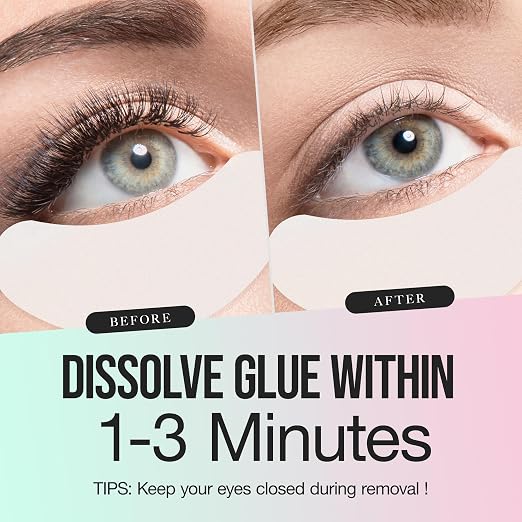 LASHVIEW Lash Glue Remover Cream Gentle Aloe Low Irritation Eyelash Remover Kit
