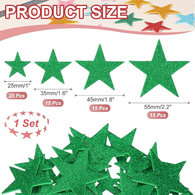 PATIKIL Star Foam Stickers