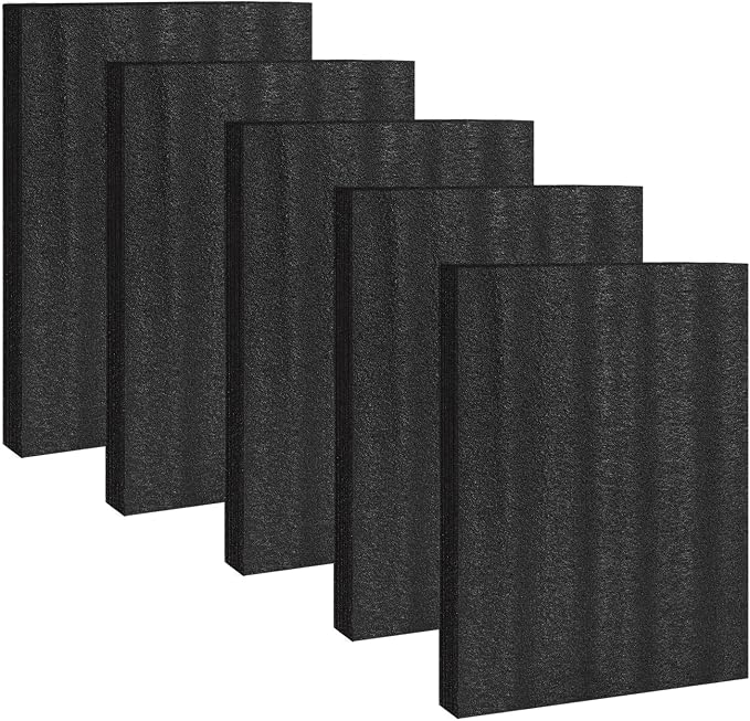 AurDo 5 Pcs Black Polyurethane Foam Sheet, Toolbox Storage