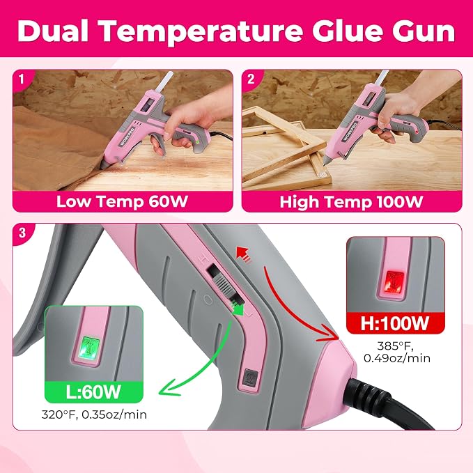 WORKPRO Hot Glue Gun Full Size