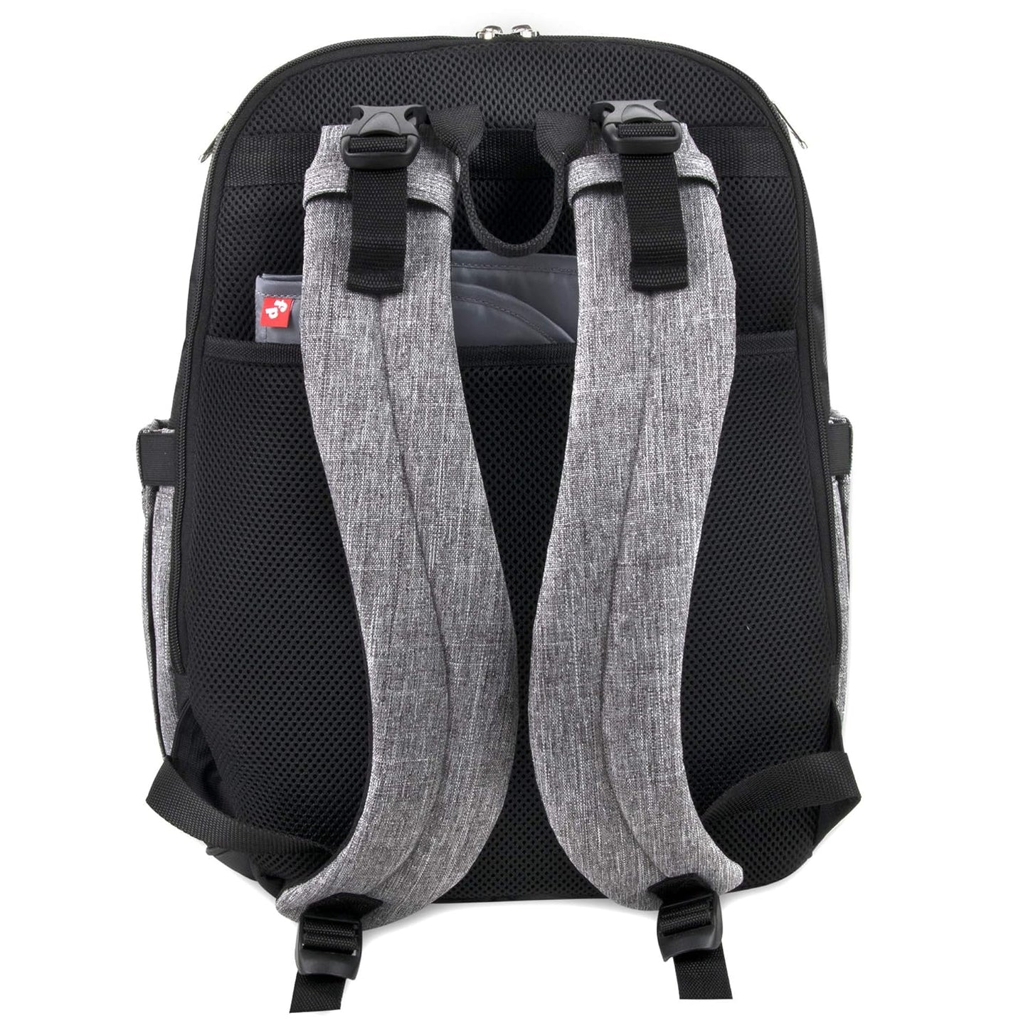 Fisher Price Diaper Bag Backpack with Changing Pad and Stroller Straps, Grey, Large