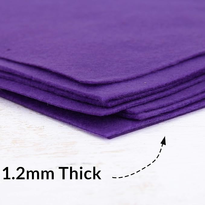 Threadart Purple Premium Felt Sheets