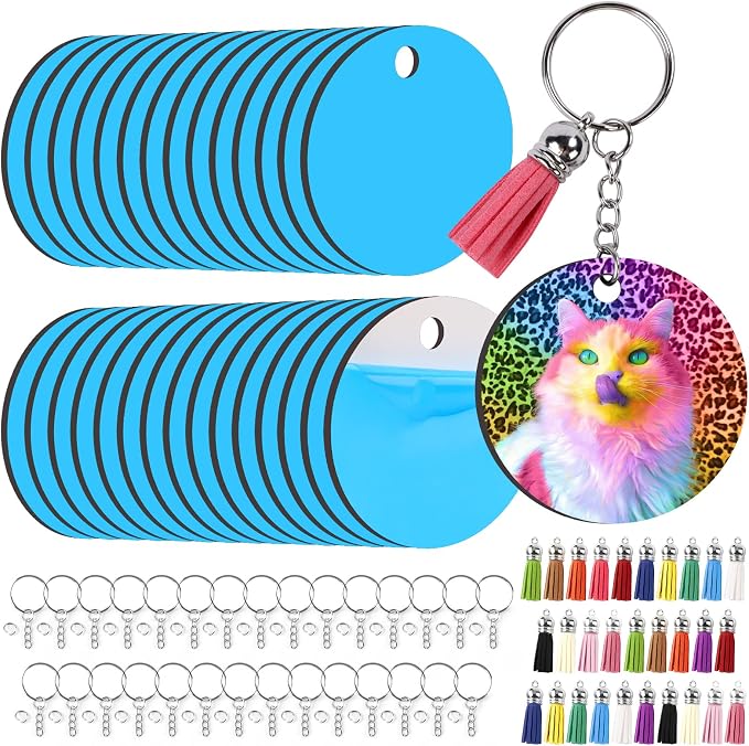 HTVRONT Sublimation Keychain Blanks