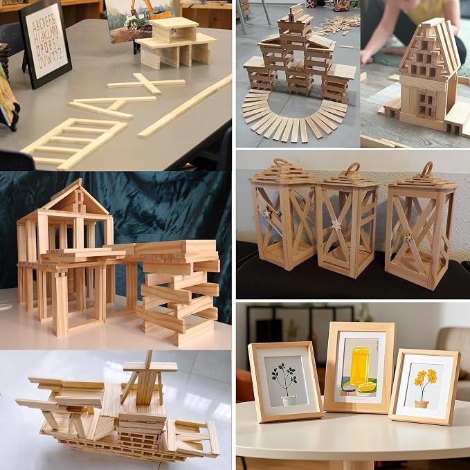 Wood Strips Slats Square Wooden Dowels