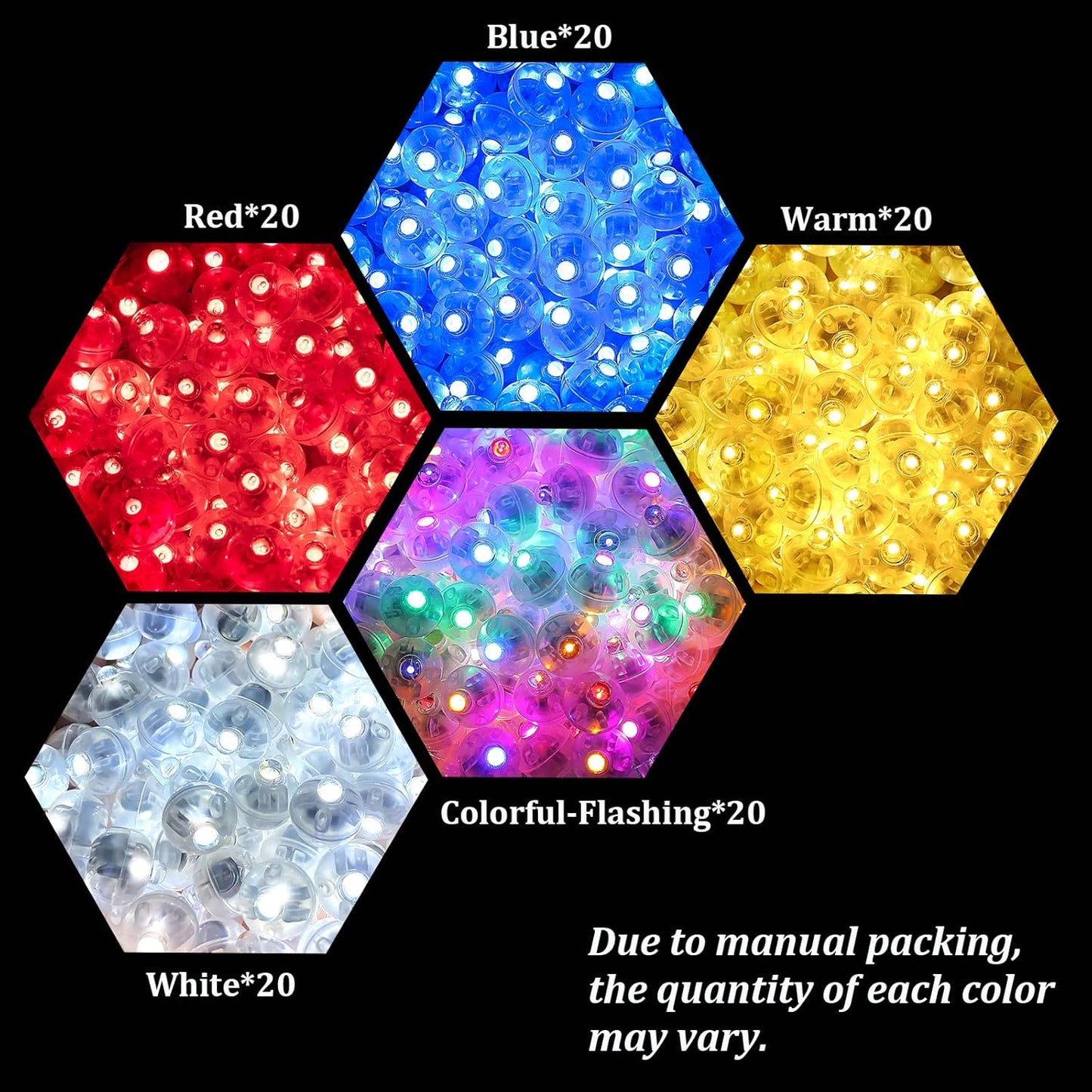 ZGWJ 100PCs Mini Led Lights for Paper Lantern, Led Balloons Light up Balloons for Neon Party Lights Easter Eggs Christmas Halloween Birthday Party Wedding Decoration