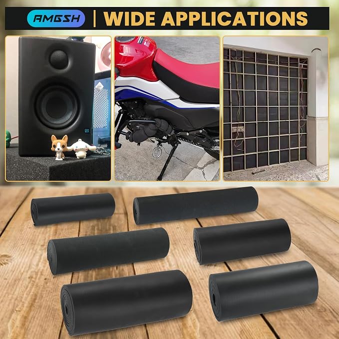1/2" Thick × 13" Wide × 60" Long Closed-Cell Foam Neoprene Padding,