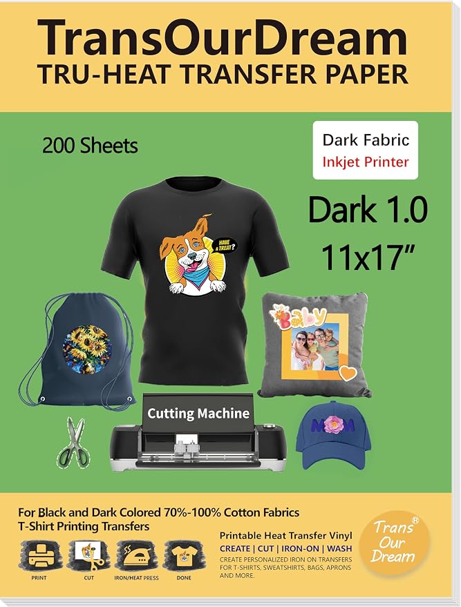TransOurDream Dark Heat Transfer Paper