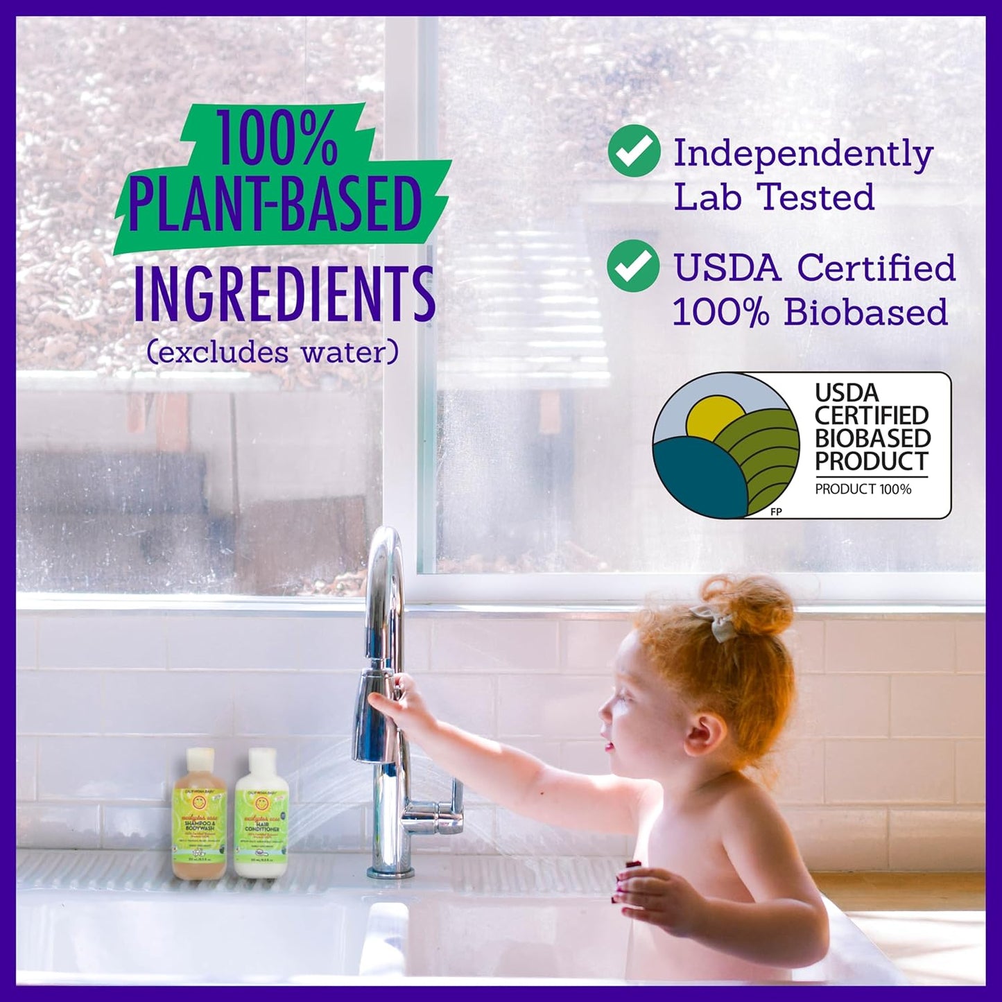 California Baby Eucalyptus Ease Hair Conditioner | 100% Plant-Based Kids Conditioner | Rinse-out or Leave in Conditioner | 251 mL / 8.5 oz