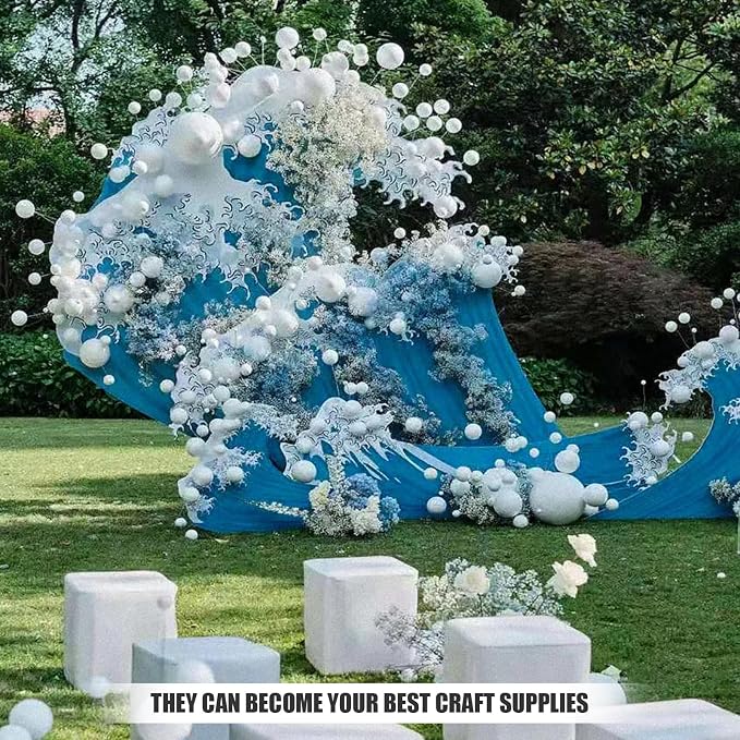 Styrofoam Balls 5 Inch, DIY for Home and School, Smooth Solid Round for Arts