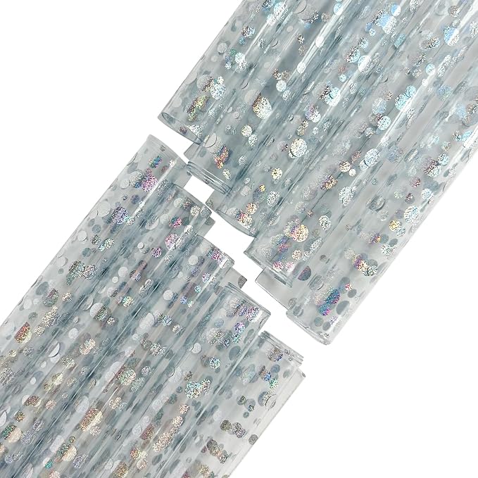 Transparent Waterproof PVC Vinyl 10 Pcs 8.3 x 11.8 inches Iridescent Shine