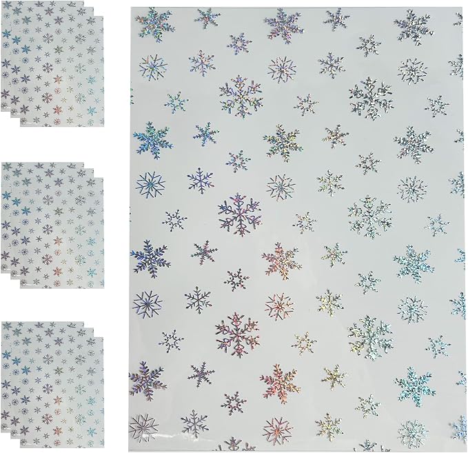 Transparent Waterproof PVC Vinyl 10 Pcs 8.3 x 11.8 inches Iridescent Shine