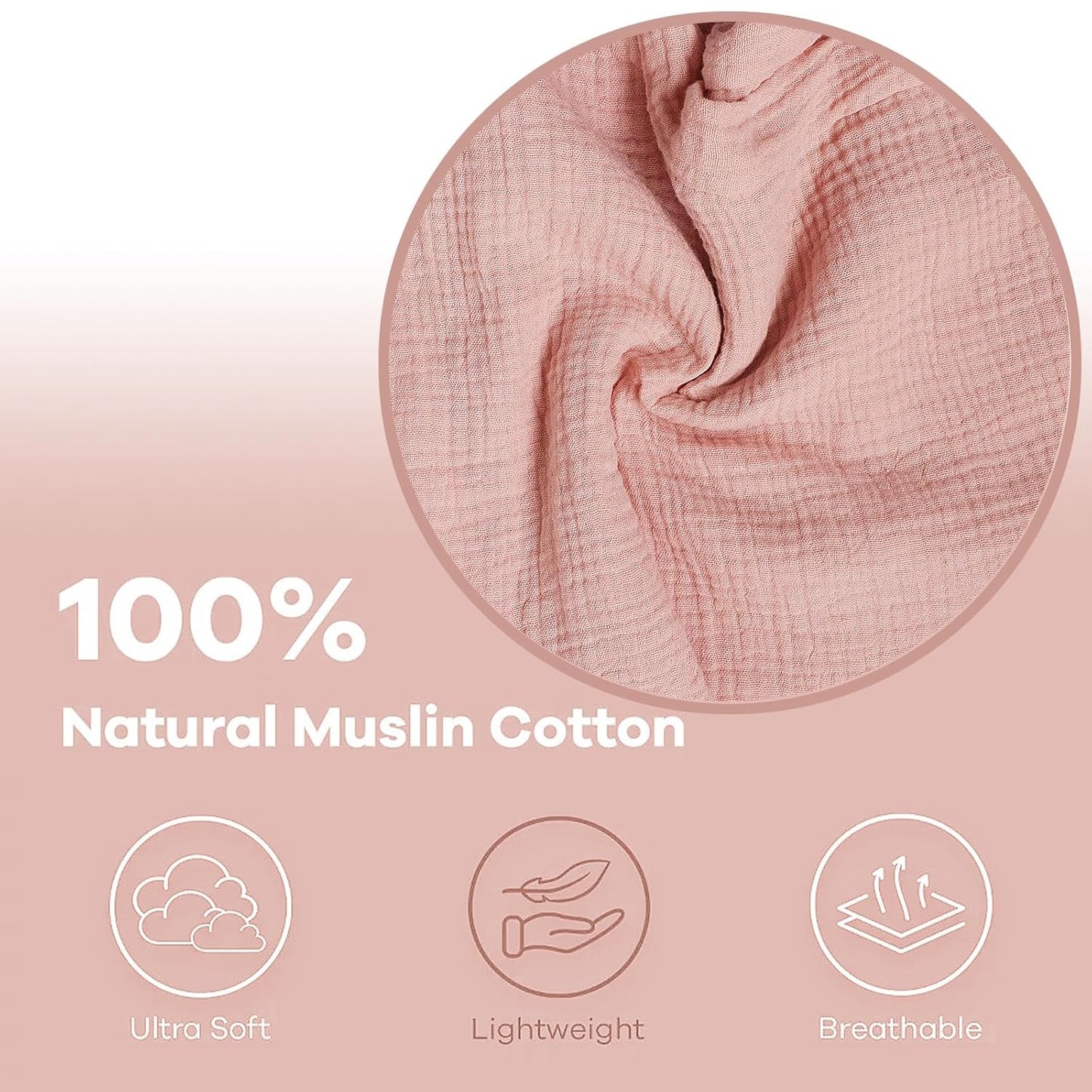 Owlowla Muslin Changing Pad Cover 2PACK,Soft Muslin Cotton Diaper Changing Pad Covers Changing Table Cover for Baby Boy Girl(Cream&Blush)