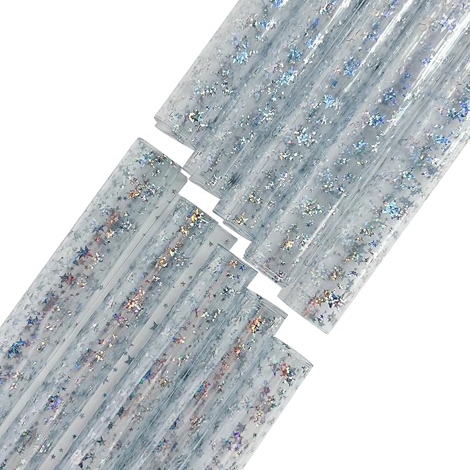 Transparent Waterproof PVC Vinyl 10 Pcs 8.3 x 11.8 inches Iridescent Shine