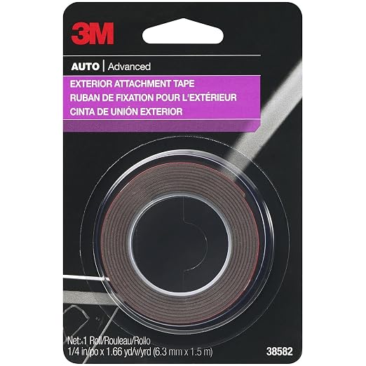 3M 38582 1/4" x 5' Exterior Attachment Tape