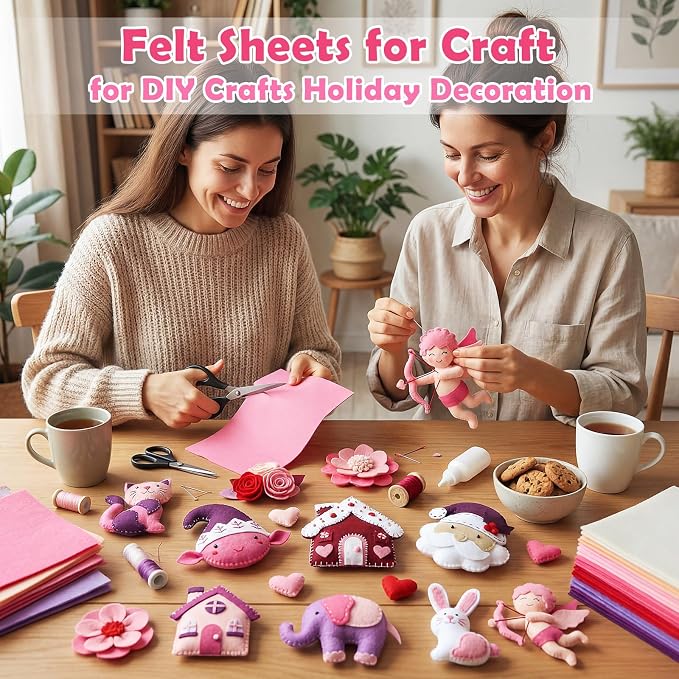 Tegeme 100 Pcs 8 x 12 Inches Felt Fabric Sheet