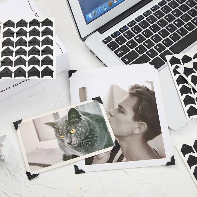 Pajean 720 Pieces Photo Corners Self Adhesive Photo Corners