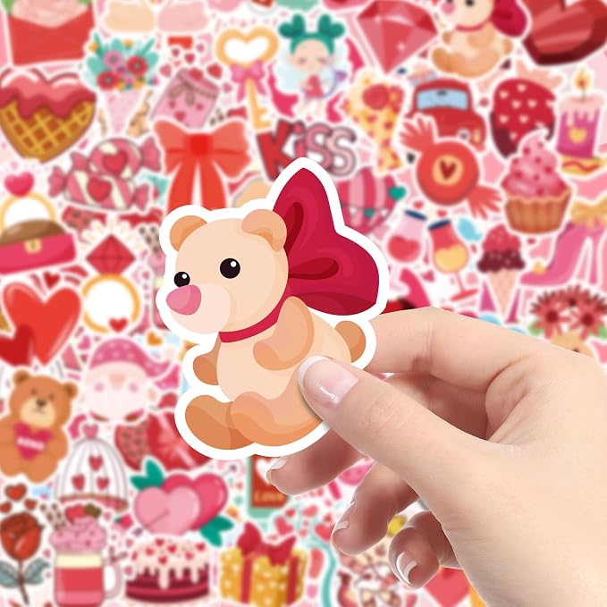Valentines Party Favors | 100 PCS Valentines Stickers