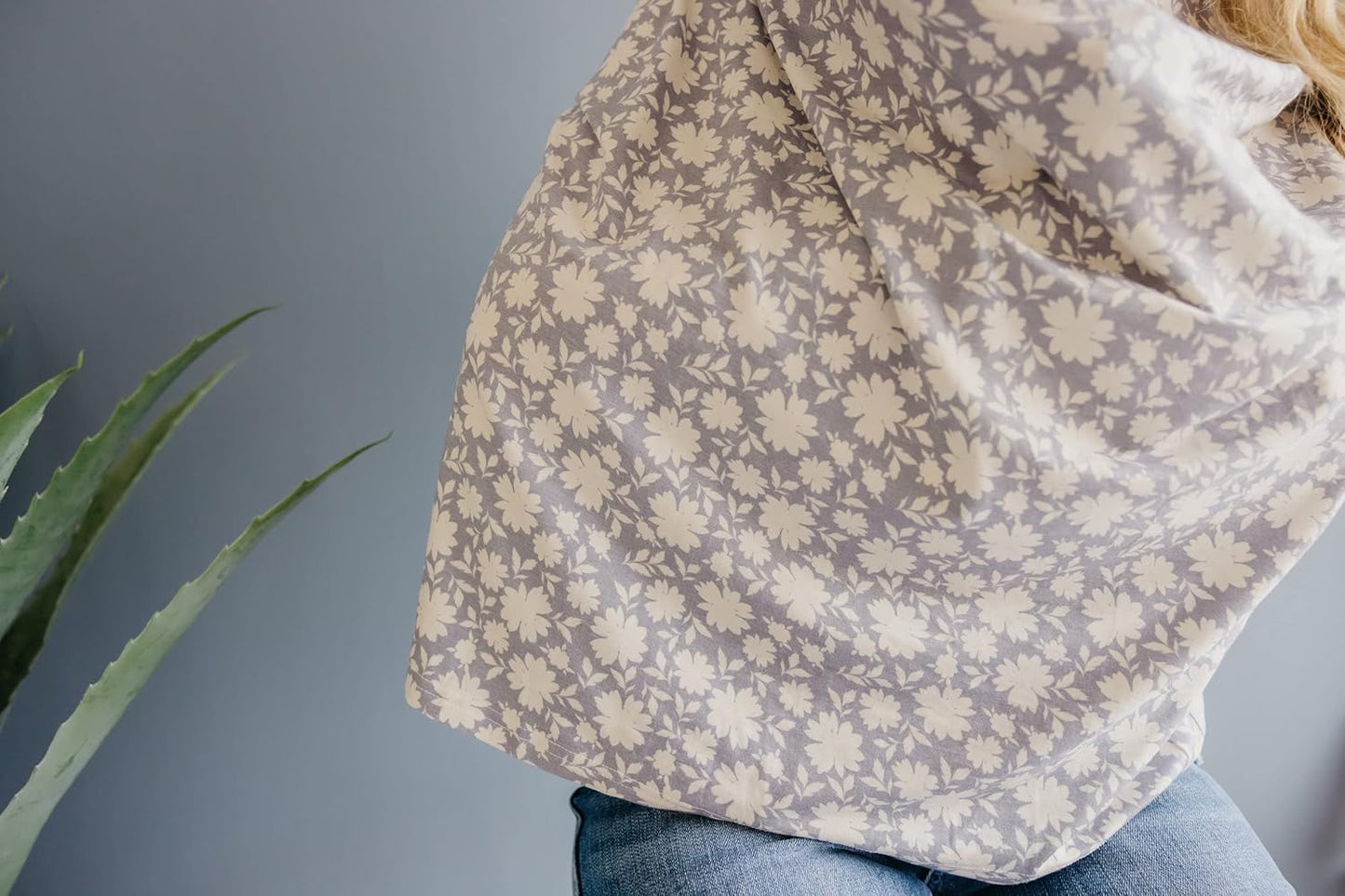 Copper Pearl Multi-Use Cover: Car Seat Covers, Nursing Cover, and Stroller Cover for Sun - Stretchy Fabric, All-Season Use, Stylish Designs, Easy Access for Moms - Lacie