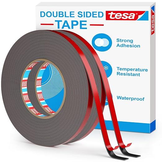 EMITEVER 0.39IN x 36FT Double Sided Tape Heavy Duty Tesa | Waterproof &