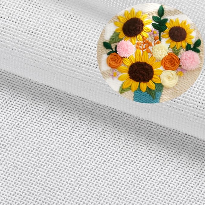 Needlepoint Canvas, 18 Mesh Needlepoint Canvas, Blank Canvas Cloth
