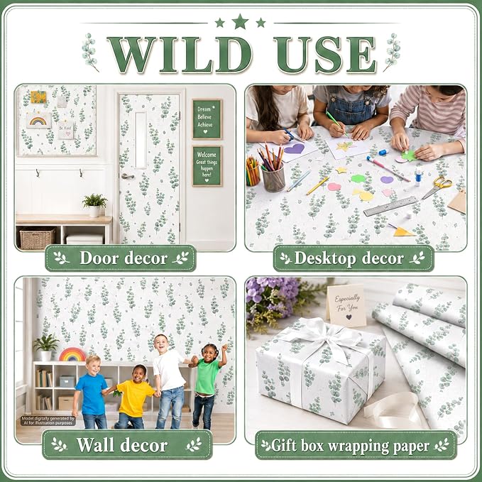 Eucalyptus Bulletin Board Roll Non-Woven Fabric Poster | Back to School