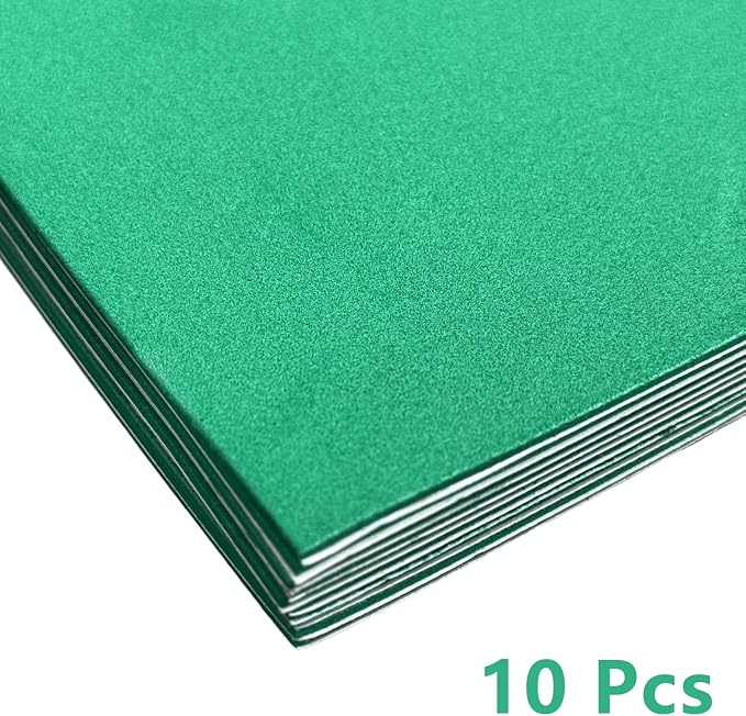 Adhesive Foam Sheets, 7x11.3 Inch Craft Eva Foam Sheets, 2mm Thick 10 Pcs