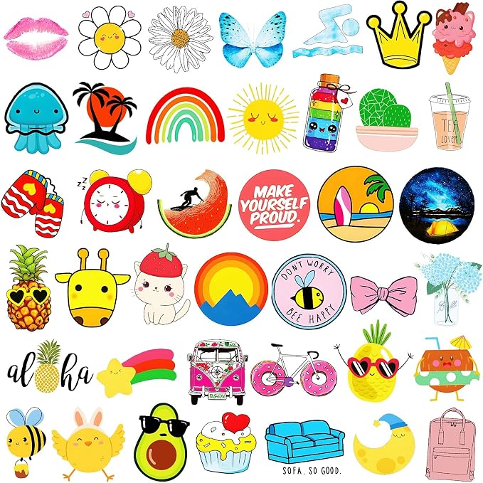 300Pcs Waterproof Vinyl Water Bottle Stickers