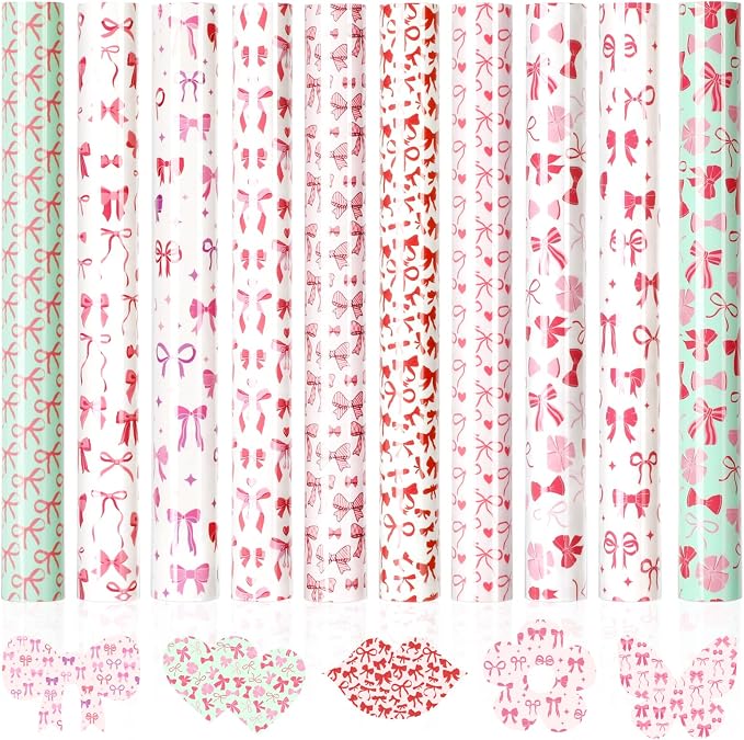 HTVRONT Pink Bow Heat Transfer Vinyl